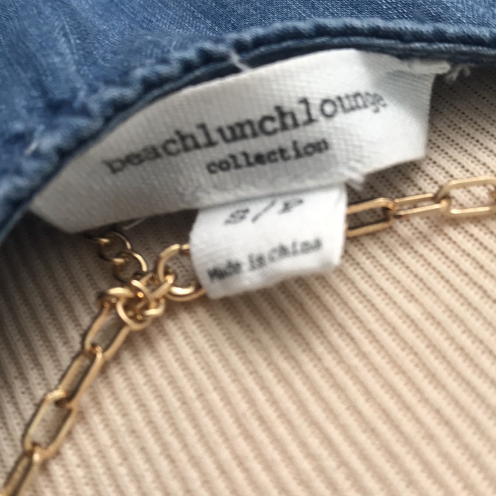 Beachlunchlouge collection denim shift dress/S - Picture 6 of 6